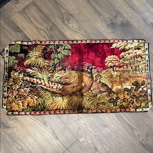 Vintage Tapestry with Pheasant Design